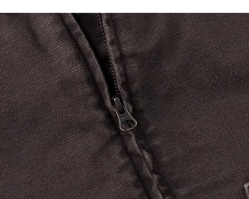 Acubi-inspired boxy work jacket with easy layering proportions, textured collar, and understated utility details