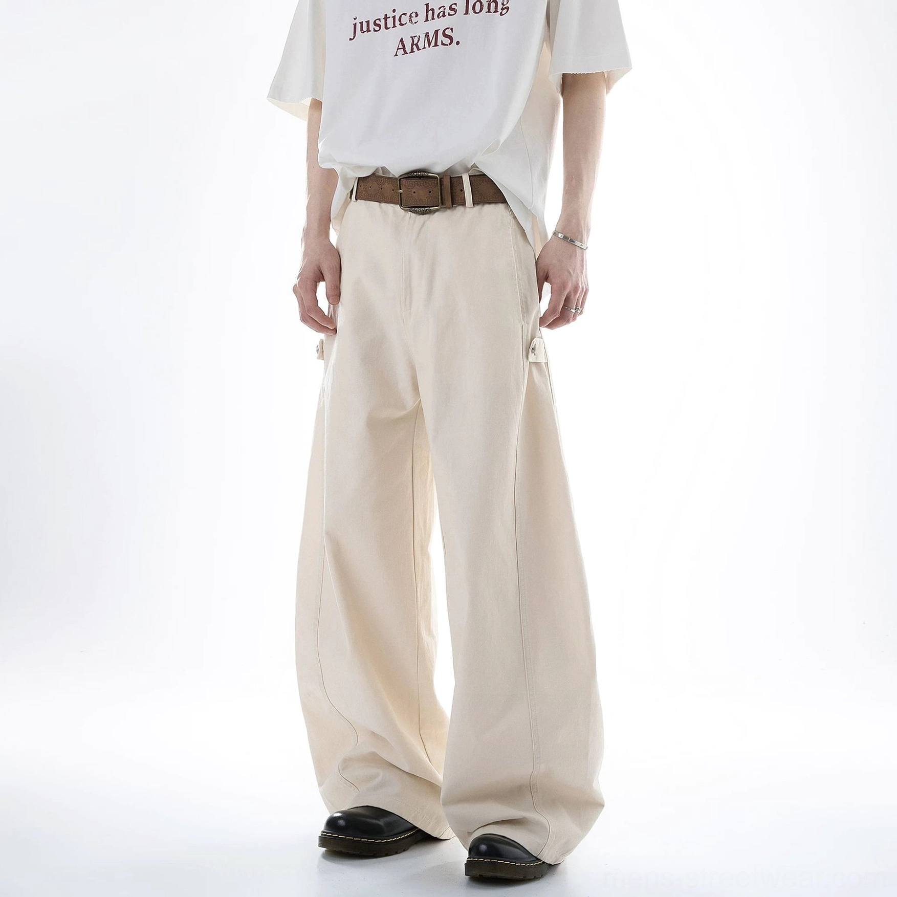 Acubi ultra wide-leg cargo pants product image featuring relaxed streetwear trousers with a flowing silhouette and utility-inspired cargo styling