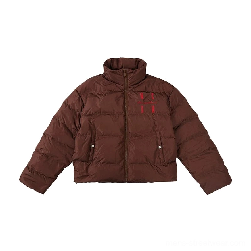 Arctic Crest loose-fit quilted puffer jacket with warm duck-down filling and modern urban silhouette