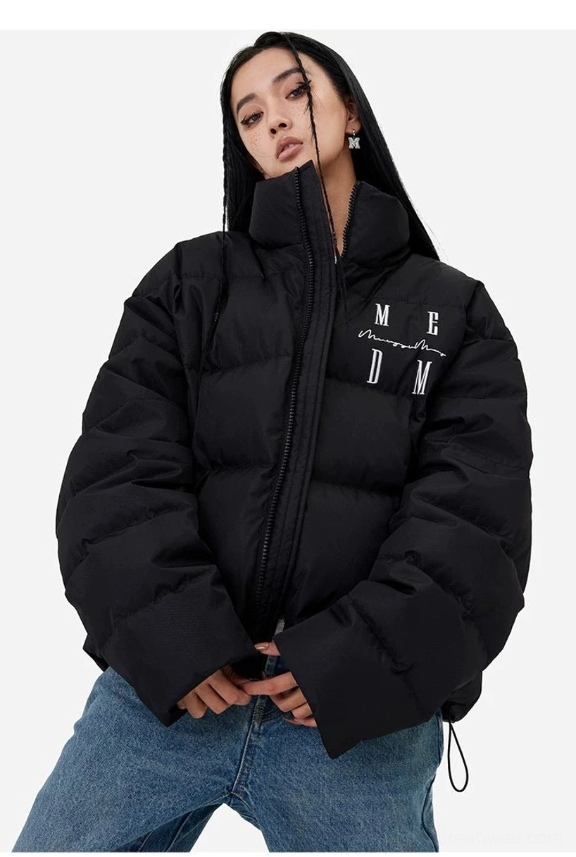 Arctic Crest oversized duck-down puffer jacket product image showing quilted winter streetwear construction