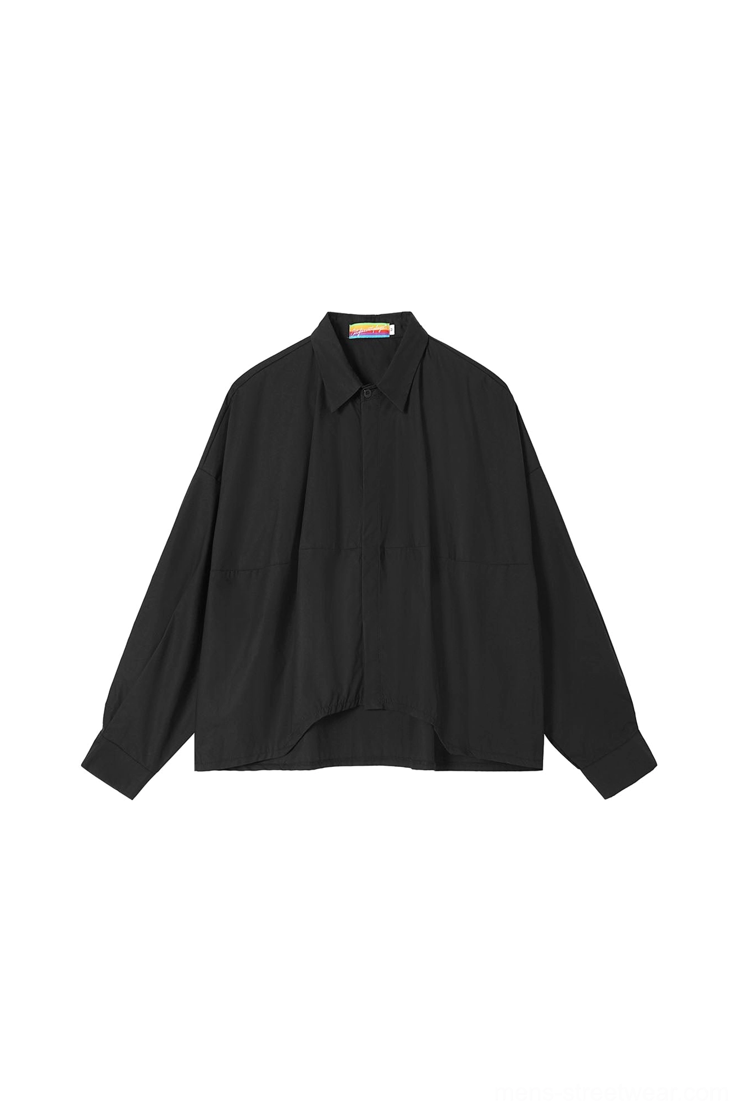 Boxy oversized poplin shirt product image for Korean streetwear and contemporary Seoul fashion styling