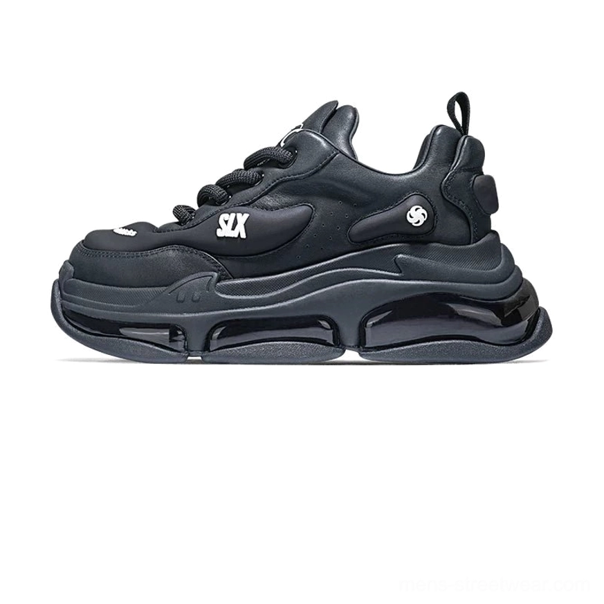 Bubble Max oversized chunky sneakers showcasing contemporary Korean-inspired streetwear proportions and a supportive air-cushion sole