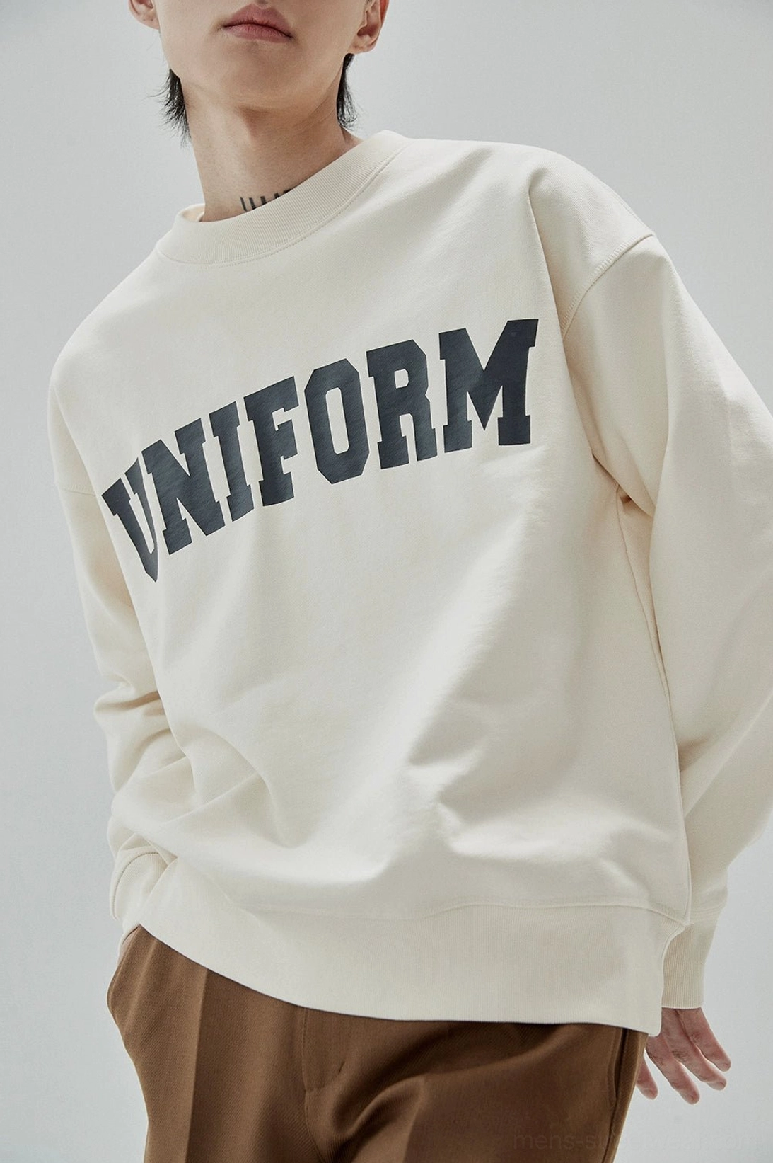 Casual graphic crewneck sweatshirt made for denim, cargos, sneakers, and layered outfits