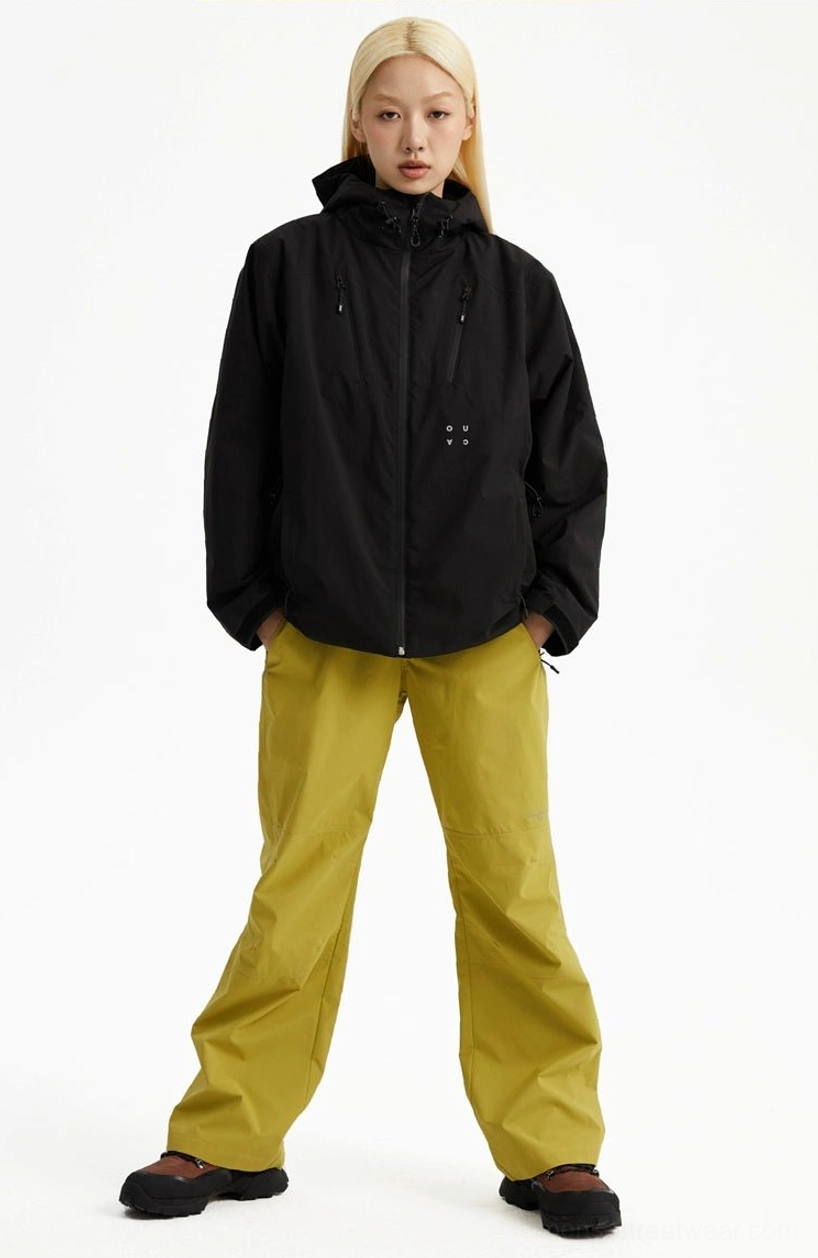 Color-block hooded padded jacket for streetwear and outdoor wear product image