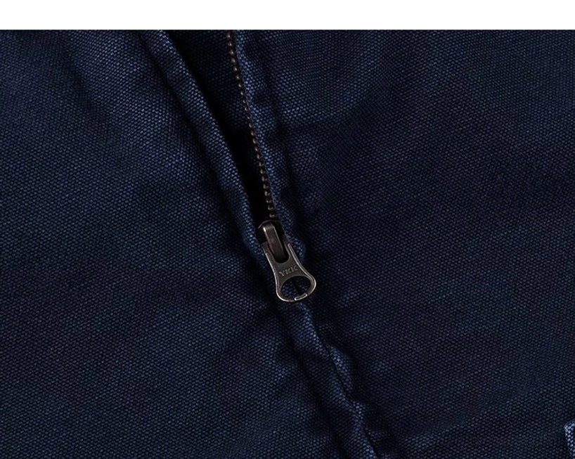 Contemporary workwear jacket with vintage corduroy collar detail and relaxed fit for modern urban wardrobes