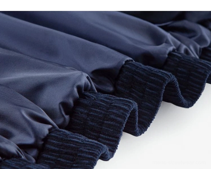 Casual corduroy Harrington outer layer designed for autumn winter city outfits and relaxed streetwear wardrobes