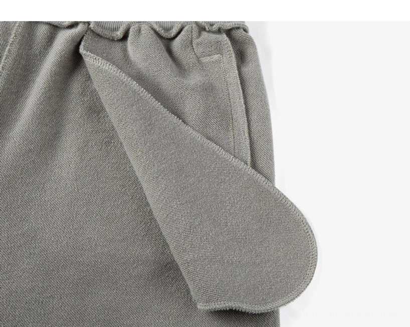 Drawstring waist adjustment system drawstring sweat shorts dual drawstring mechanism functional versatile fit sizing detail