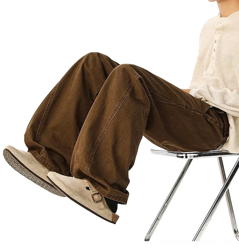 Wide-leg denim trousers minimalist styled tucked basic tee clean aesthetic
