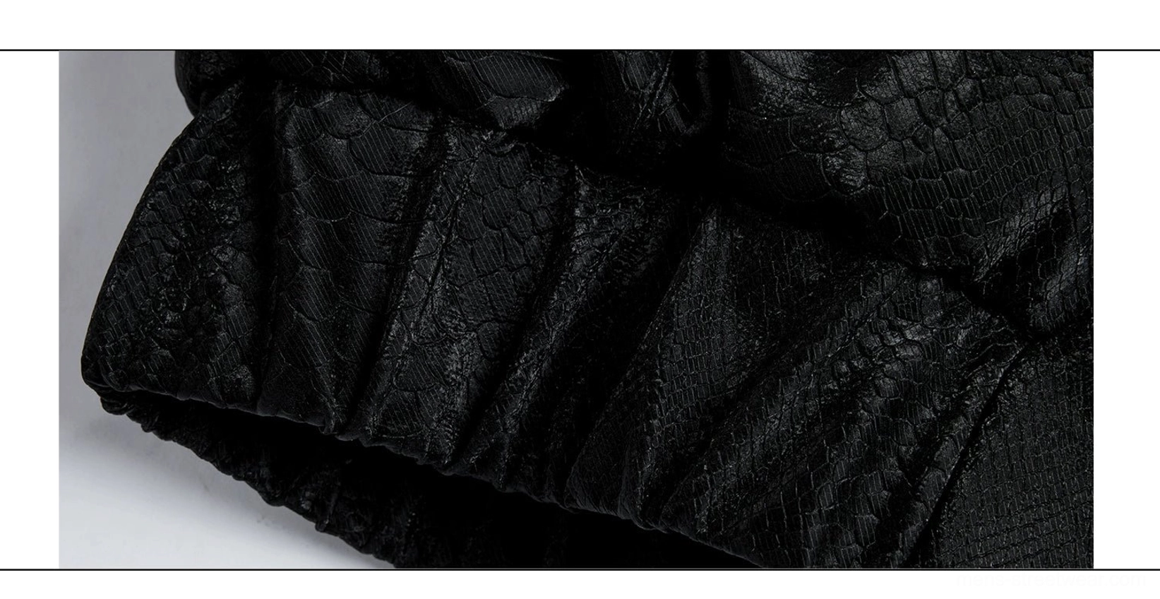 Frosted Dreamscape textured bomber jacket ribbed cuff hem and decorative jeweled button closure detail
