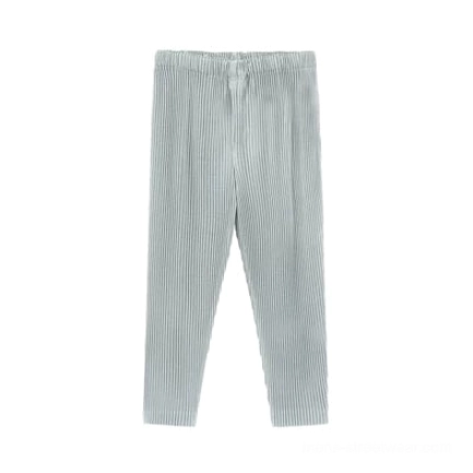 Glacier Wave grey pleated pants product image with straight-leg relaxed styling to coordinate with the matching hoodie