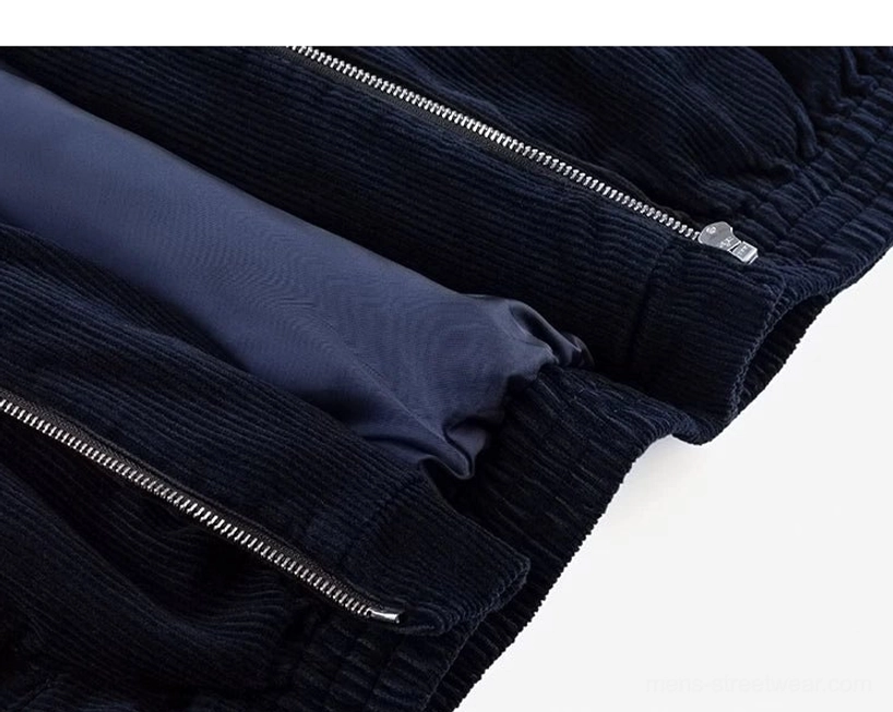 Heritage-inspired corduroy jacket with modern oversized proportions for Korean casual and East Asian streetwear outfits