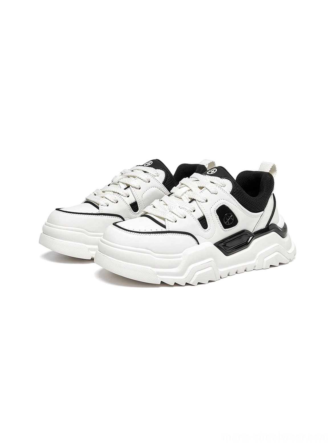 Khaki chunky platform sneaker isolated display showcasing warm neutral tone and complete structural silhouette with padded collar definition