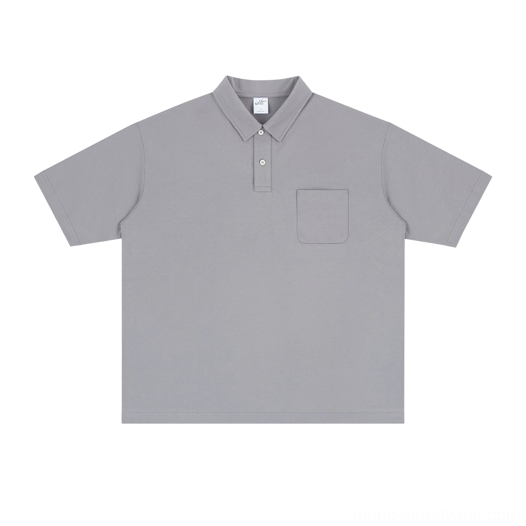 Modern men's performance polo shirt with breathable fabric, light stretch, UPF protection, and clean streetwear silhouette