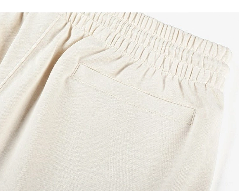 Oversized cotton sweat shorts styled for Korean streetwear with relaxed fit and practical elastic waistband