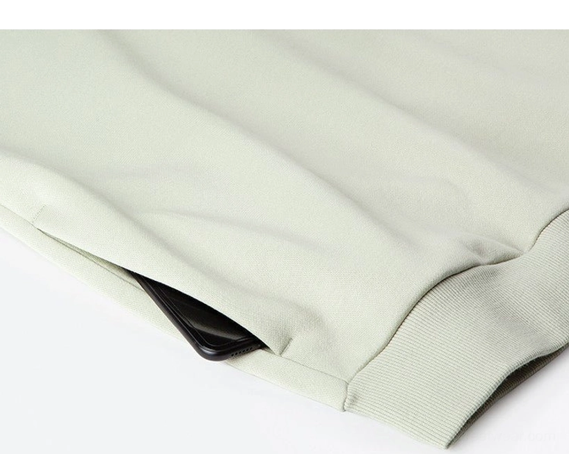 Oversized French terry hoodie with ribbed trims additional product view