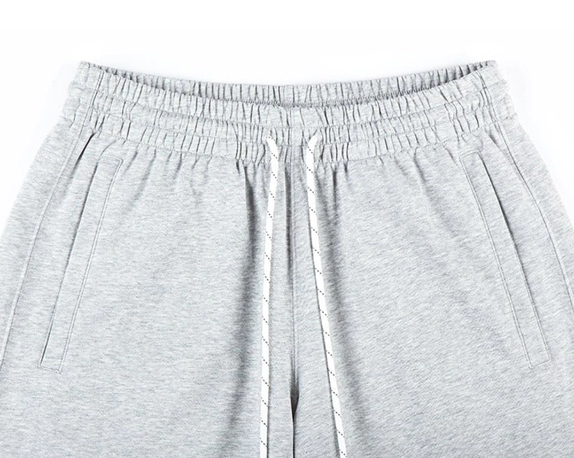 Relaxed cotton sweat shorts for summer layering with oversized proportions and clean Korean casual styling