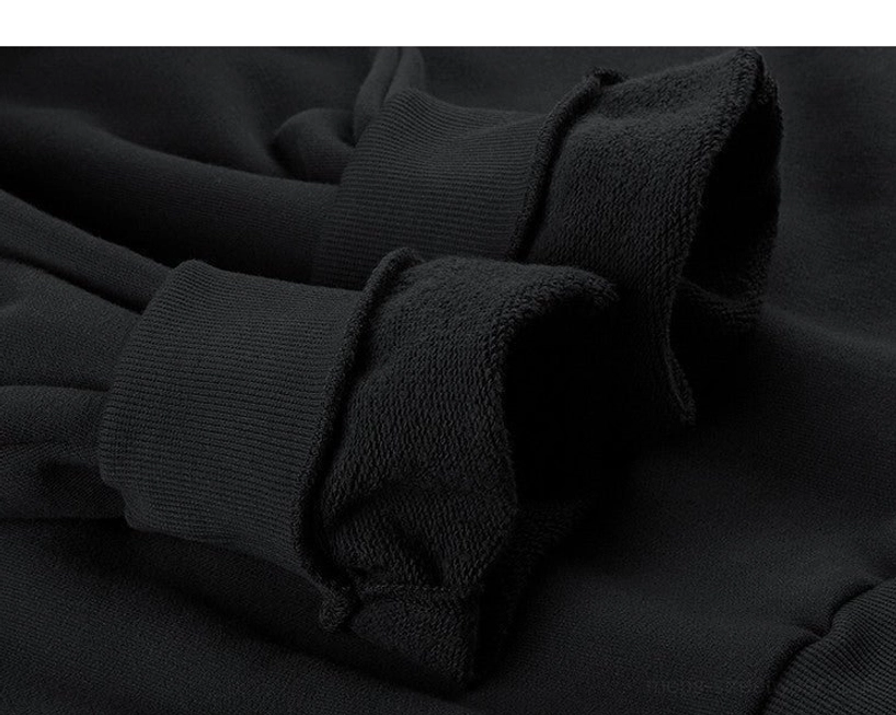 Relaxed solid color oversized hoodie for men and women additional view