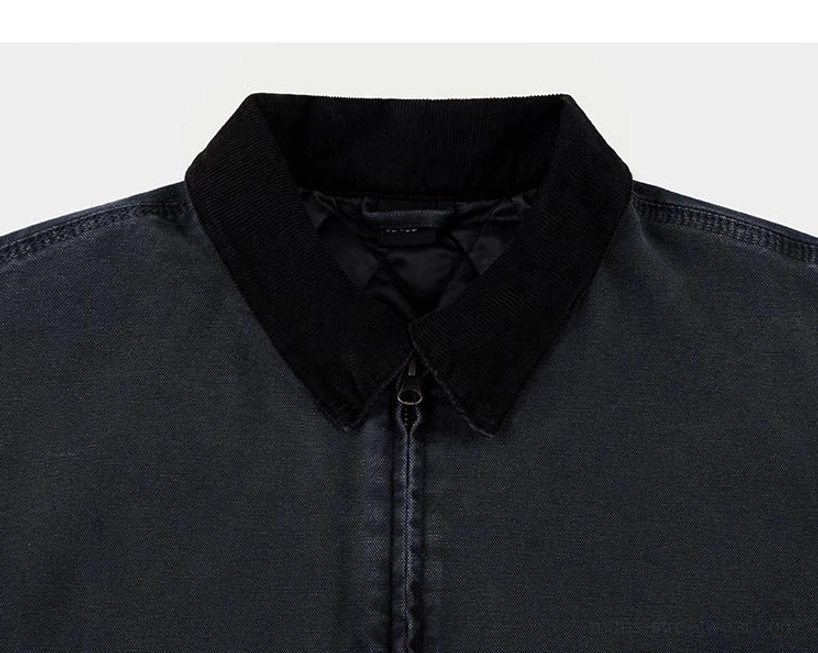 Relaxed fit utility jacket inspired by Seoul and Japanese streetwear with practical pockets and curved hem