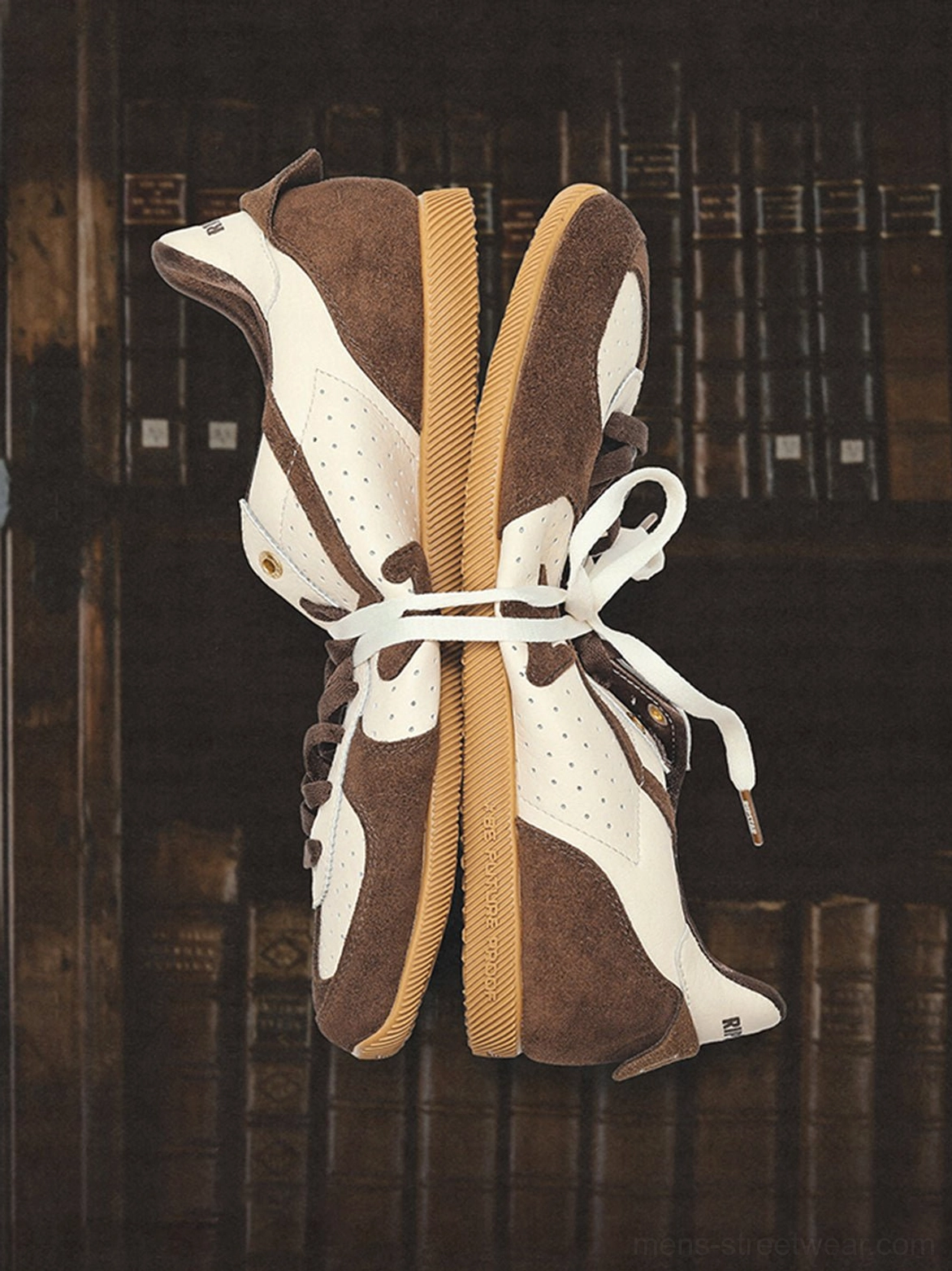 Retro suede star low-profile streetwear trainers product image showing mixed-material upper and streamlined vintage silhouette