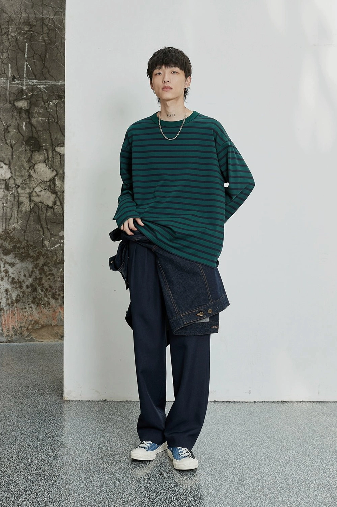 Seoul-inspired relaxed dress trousers for blazer, hoodie, and sneaker styling