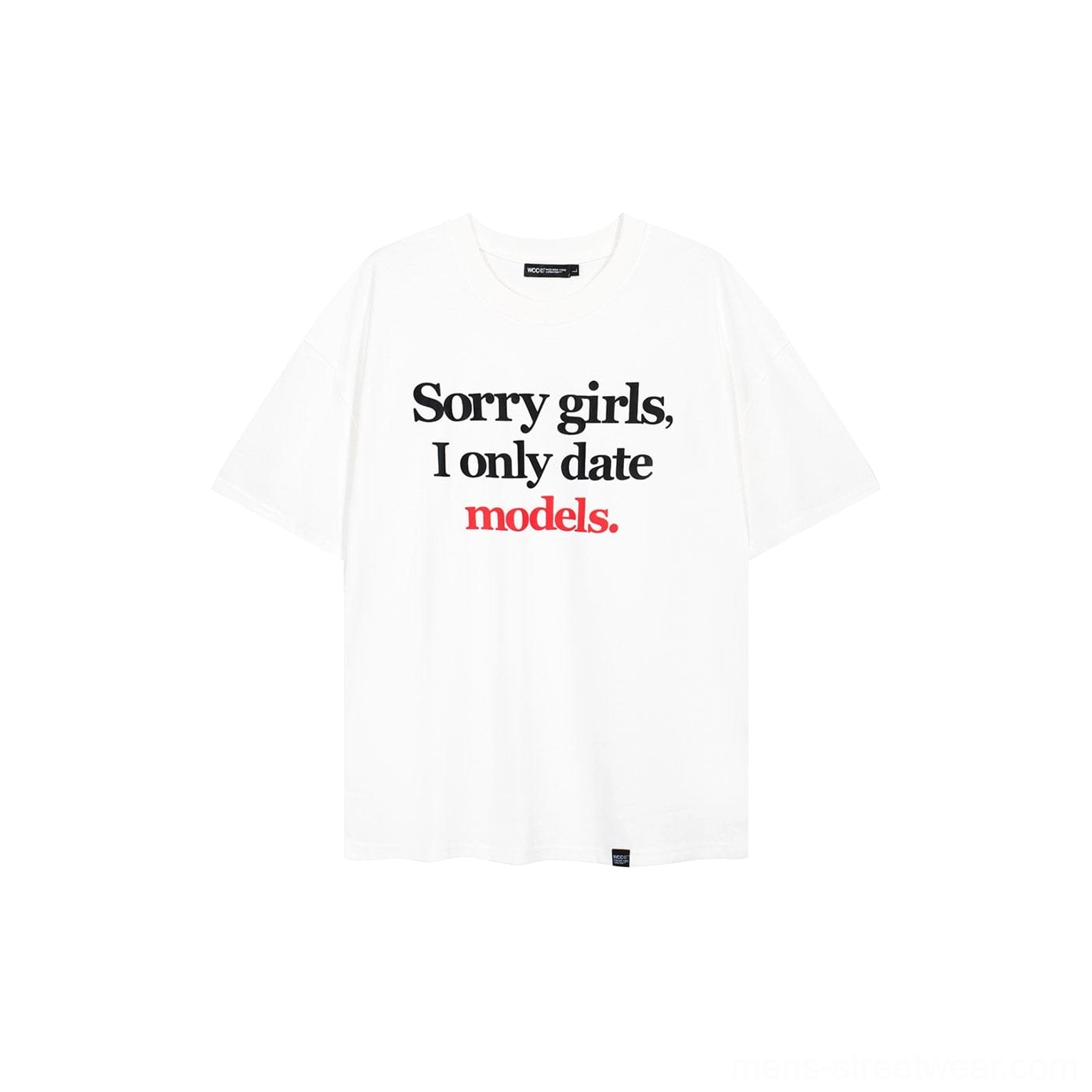 Casual oversized slogan T-shirt designed for modern streetwear wardrobes and everyday styling