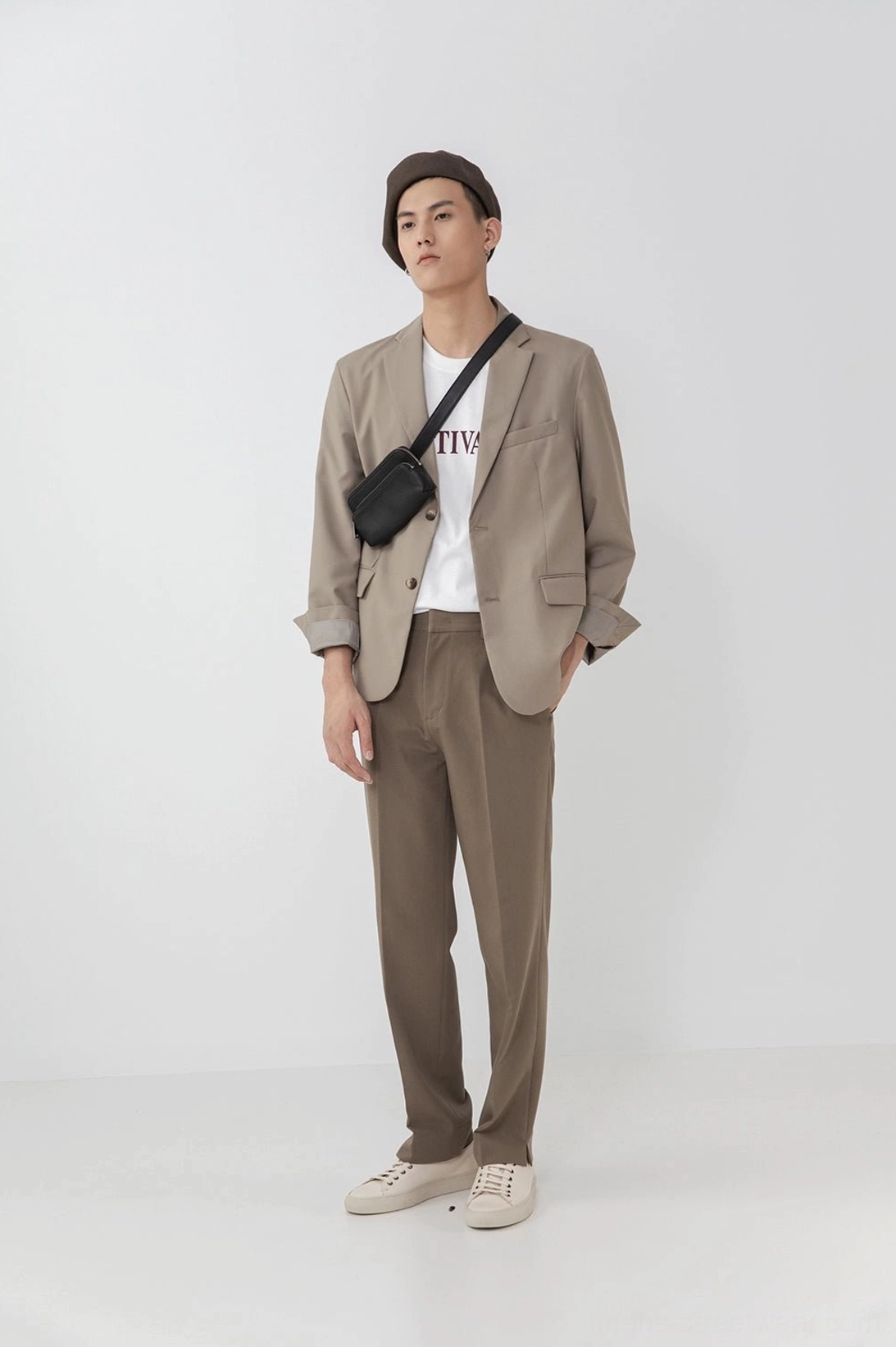 Split hem pants leg opening proportions contemporary silhouette design