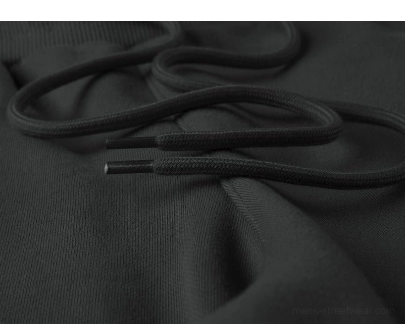 Fabric drape detail drawstring sweat shorts comfortable hang knit material movement flow oversized silhouette styling potential