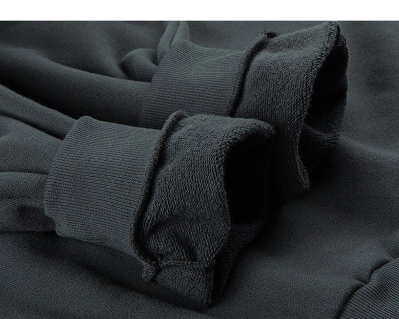Unisex minimalist pullover hoodie with soft structured fabric additional view