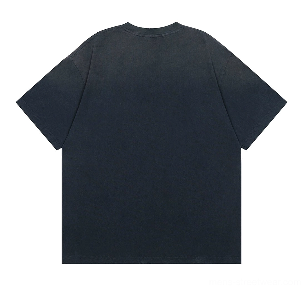 Vintage passport stamp oversized T-shirt featuring a relaxed Korean streetwear fit and travel-inspired graphic design