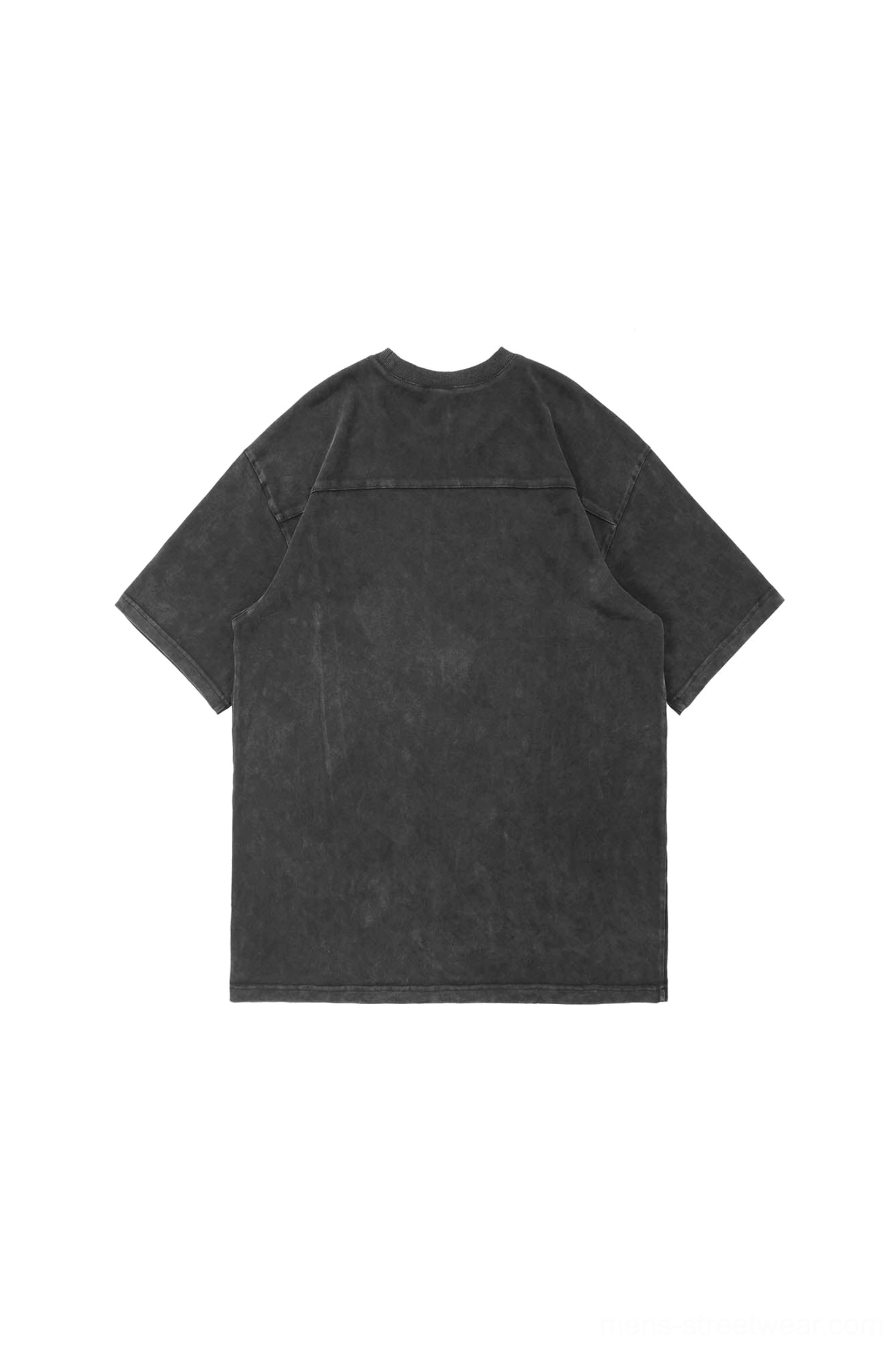Washed technical oversized T-shirt close product view with relaxed silhouette and functional urban apparel details