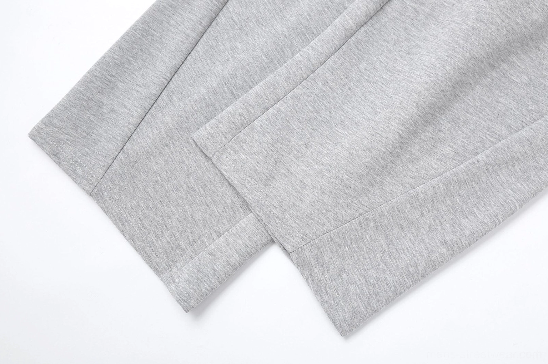 Wide-leg Korean fashion sweatpants featuring curved seam construction and relaxed everyday fit